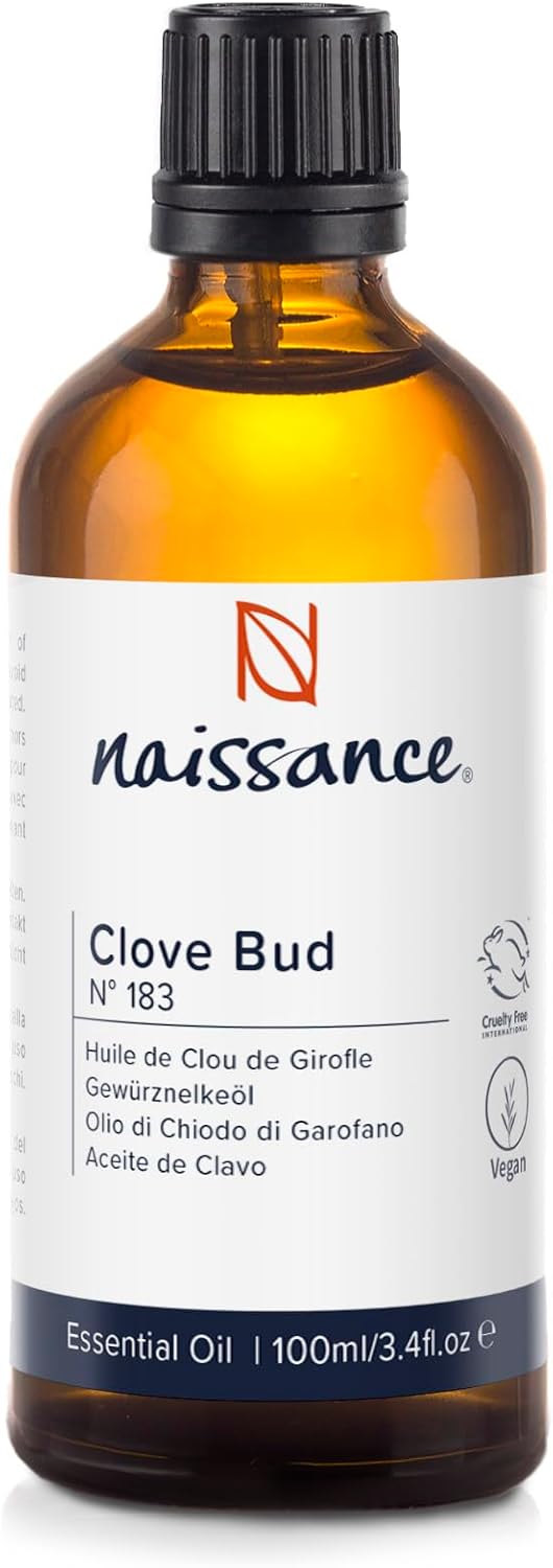 Naissance Clove (No. 183), 100 ml, 100% Unadulterated Clove Essential Oil