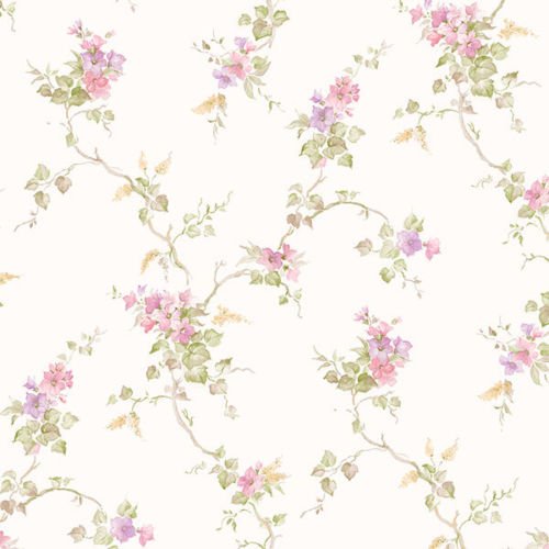 galerie-24 Pp35529 Pretty Prints 4 Floral Purple Pink Gallery Wallpaper