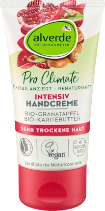 alverde NATURKOSMETIK Hand cream pomegranate & shea butter, 75 ml