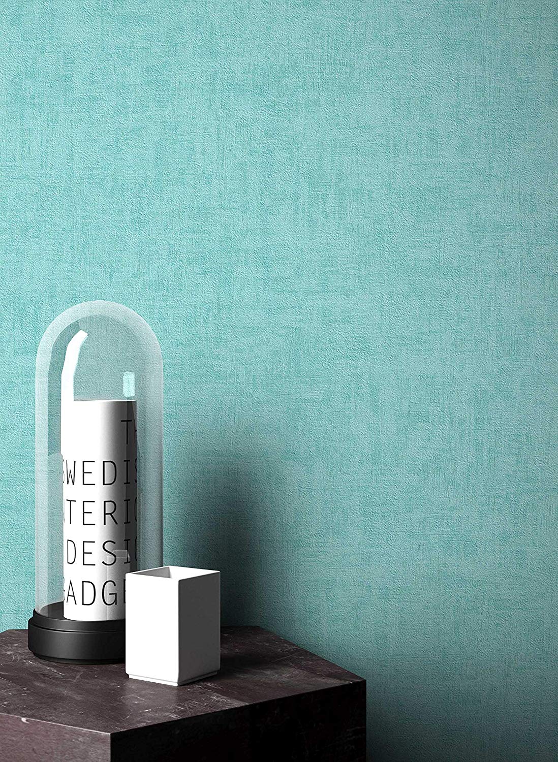 Newroom Design Newroom Wallpaper Graphic Blue Graphic Retro Non-Woven Wallpaper With Wallp