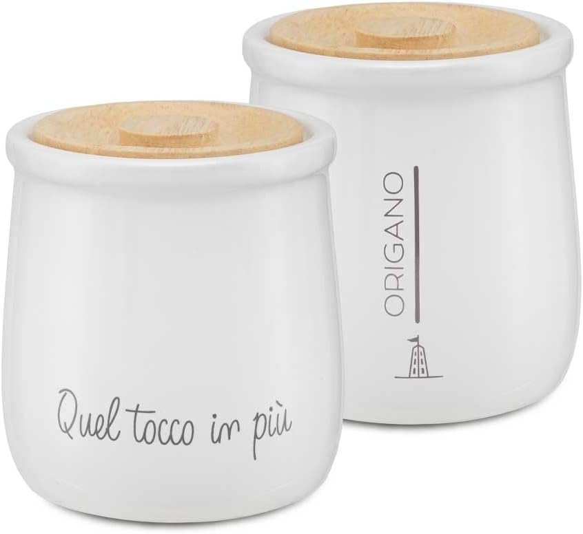 LA PORCELLANA BIANCA Le Onesti can of oregano 180 ml white porcelain