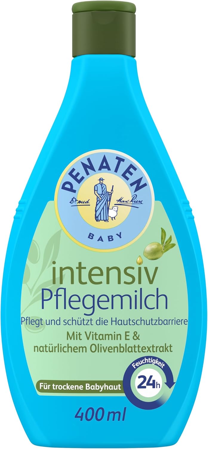 PENATEN Intensive Care Milk, No Parabens and Dyes, Formulated Baby Body Care and Baby Lotion, The Good Baby First Equipment for Newborns, 400 ml