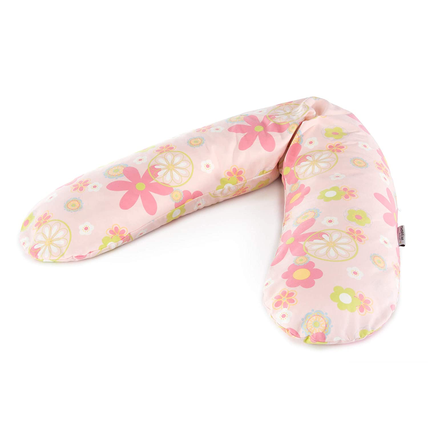 The Original Theraline Pregnancy and Breastfeeding Pillow Filled with Sand-Like Original Micro-Beads - Comes with Outer Cover,190 cm