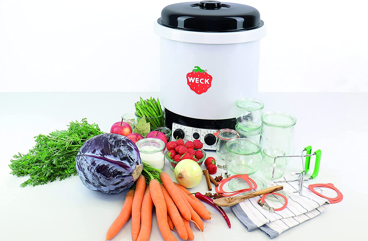 WECK WAT 35 6838 Preserving Machine (Preserving Car Mat / Preserving Pot with Juice Control - 230 V, 2000 W, 29 L)