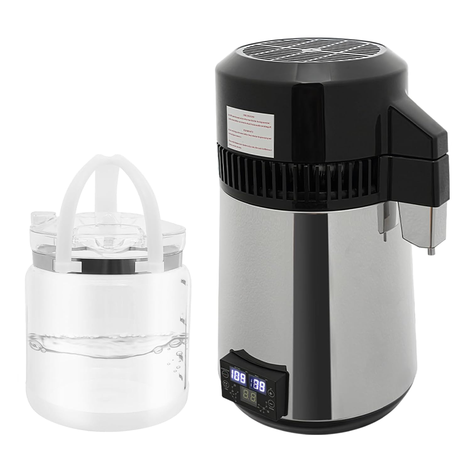 Mermajestic Water Treatment Machine, Steam Water, Water Purifier, LED Display, 1.1 Liters/Hour, Reverse Osmosis Direct Drinking Water System, Osmosis Water Conditioner, Limescale Filter, Direct