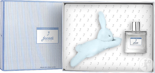 Jacadi Tout Petit Eau De Senteur Baby Boy Bottle 100ml + Rabbit 1 Set