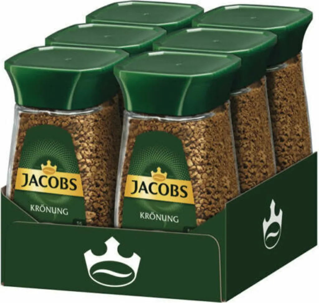 JACOBS Krönung 6 x 100g instant coffee 6 jars of instant coffee