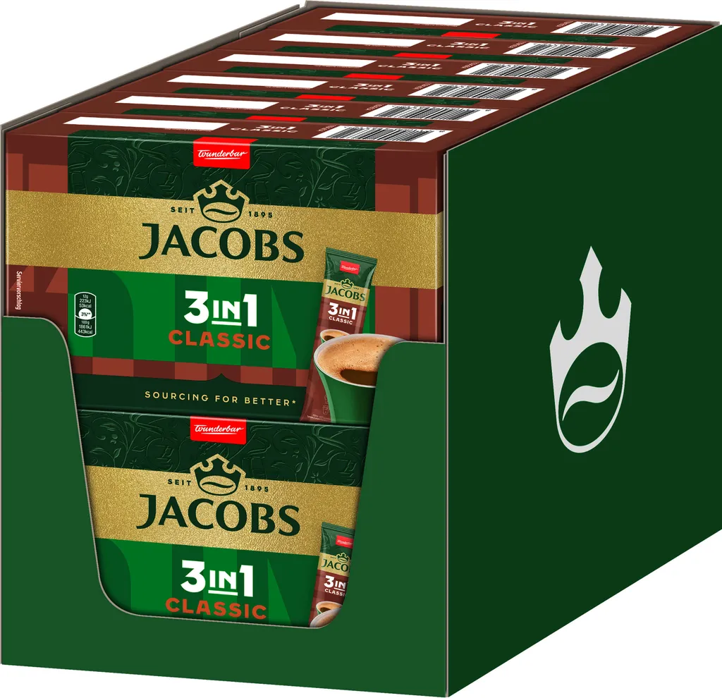JACOBS Instant Coffee 3in1 Classic 12x10 Sticks Instant Coffee 120