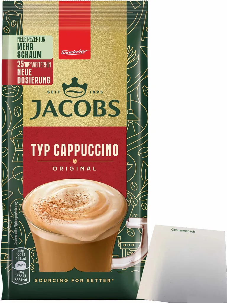 Jacobs Type Cappuccino Original (290g pack) + usy block