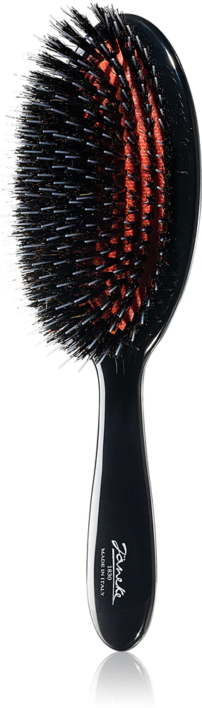 Janeke Black Line Professional air-cushioned brush Oval hairbrush