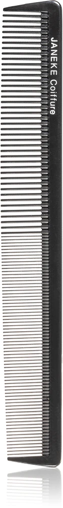 Janeke Black Line Wide and fine teeth waving comb hair comb for thermal shaping of hair