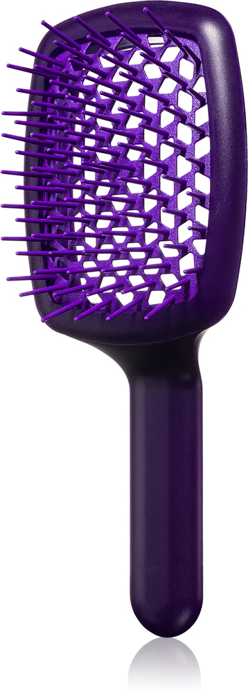 Janeke Curvy "M" Vented Brush Flat Brush for Thermal Hair Styling