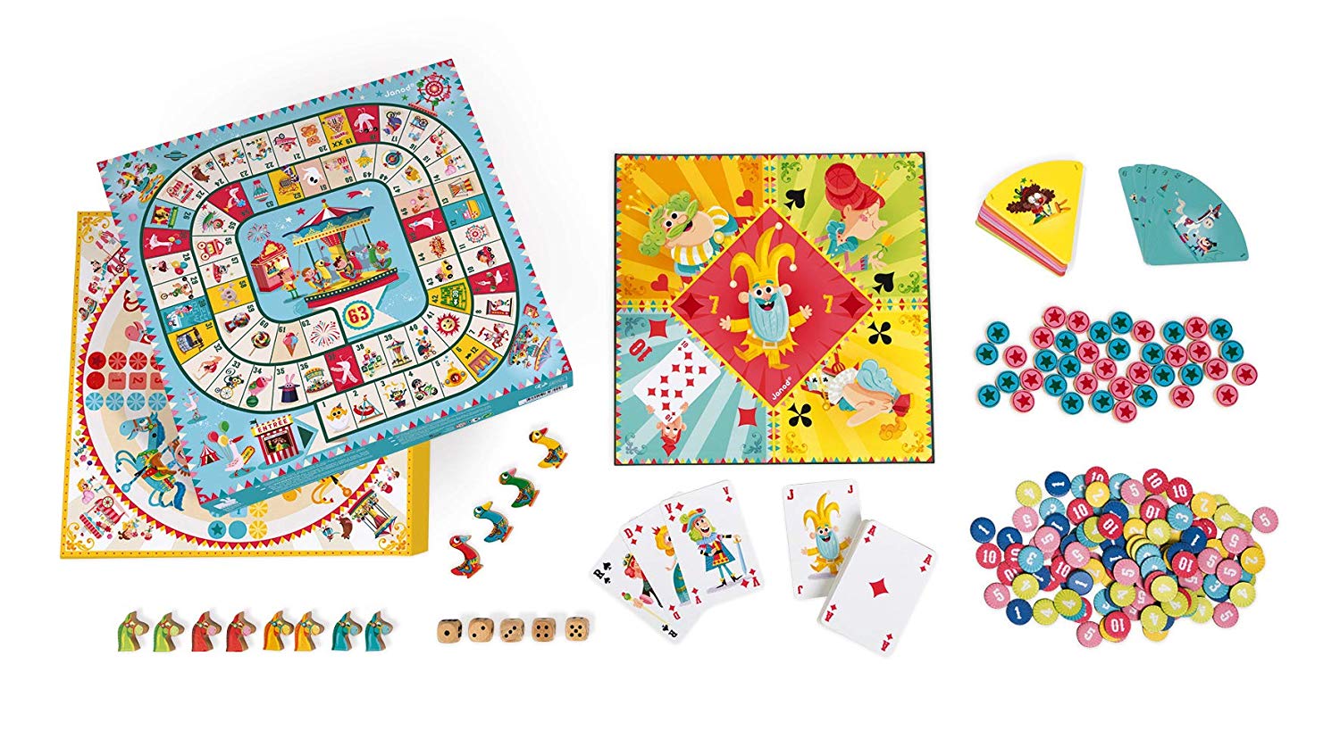 Janod Coffret Multi Jeux Carrousel