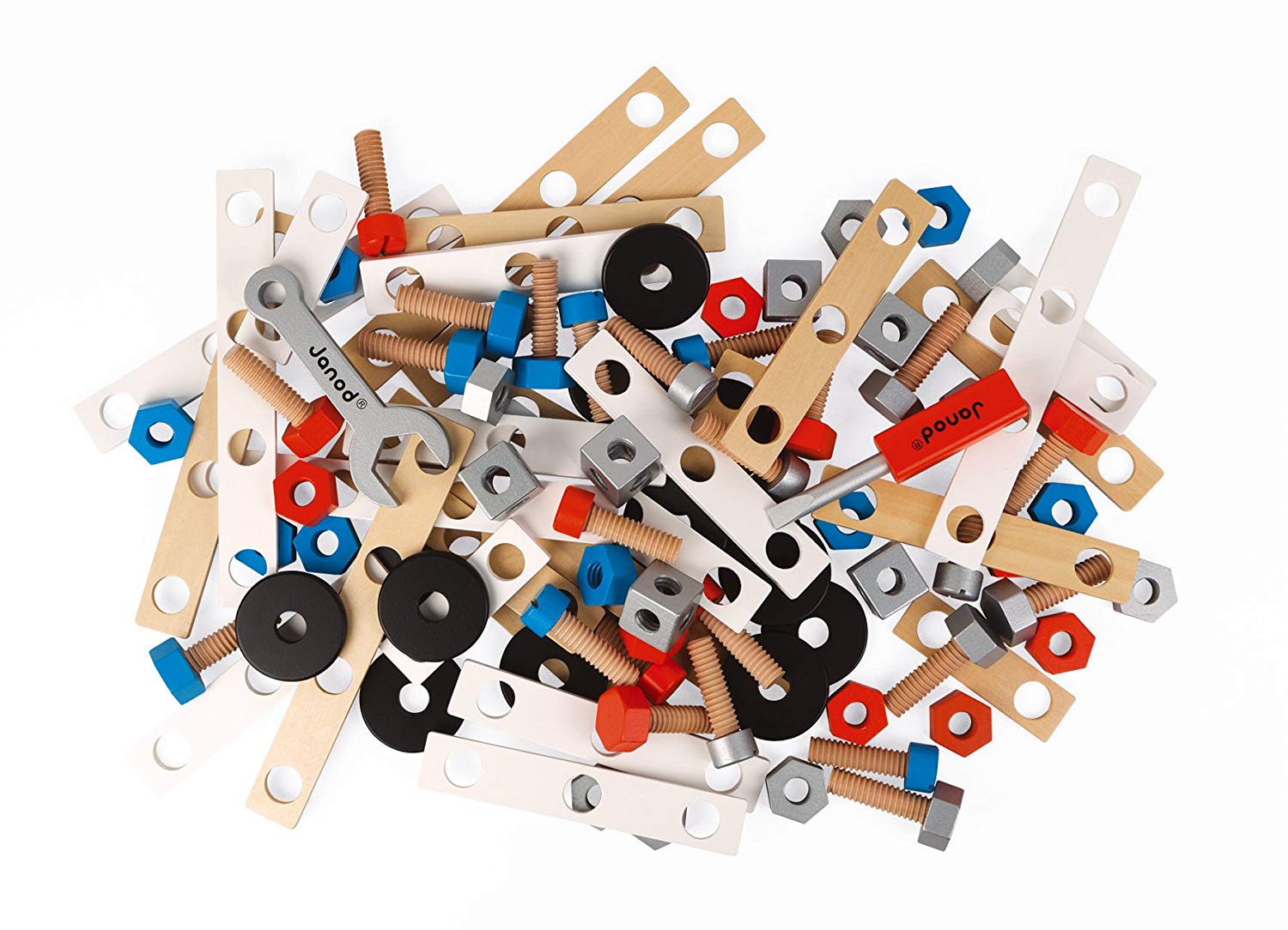 Janod Diy J06479 Brico Kids Barrel 100 Pieces Workbench Collection Accesso