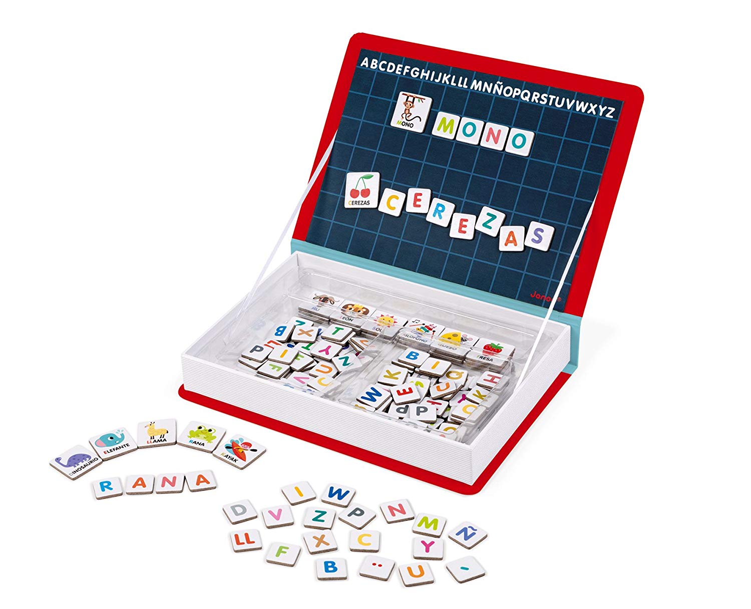 Janod J02714 Spanish Alphabet Magneti Book