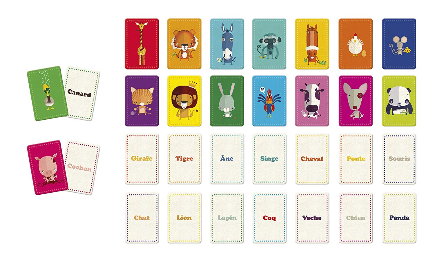 Janod J02759 Memory Game Mémo Des Mots French