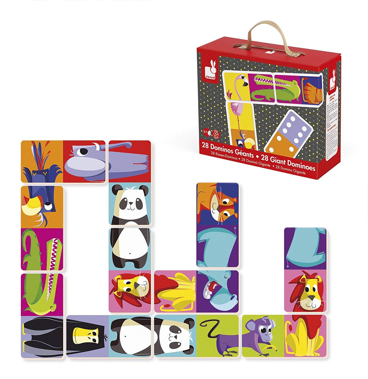 Janod J02771 Game Dominoes In Case