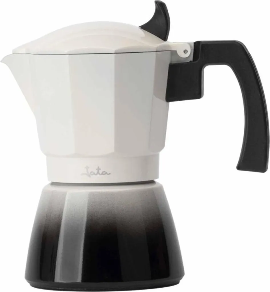 JATA HCAF2409 Manual Coffee Maker Italian Coffee Maker 0.45 L Black, White