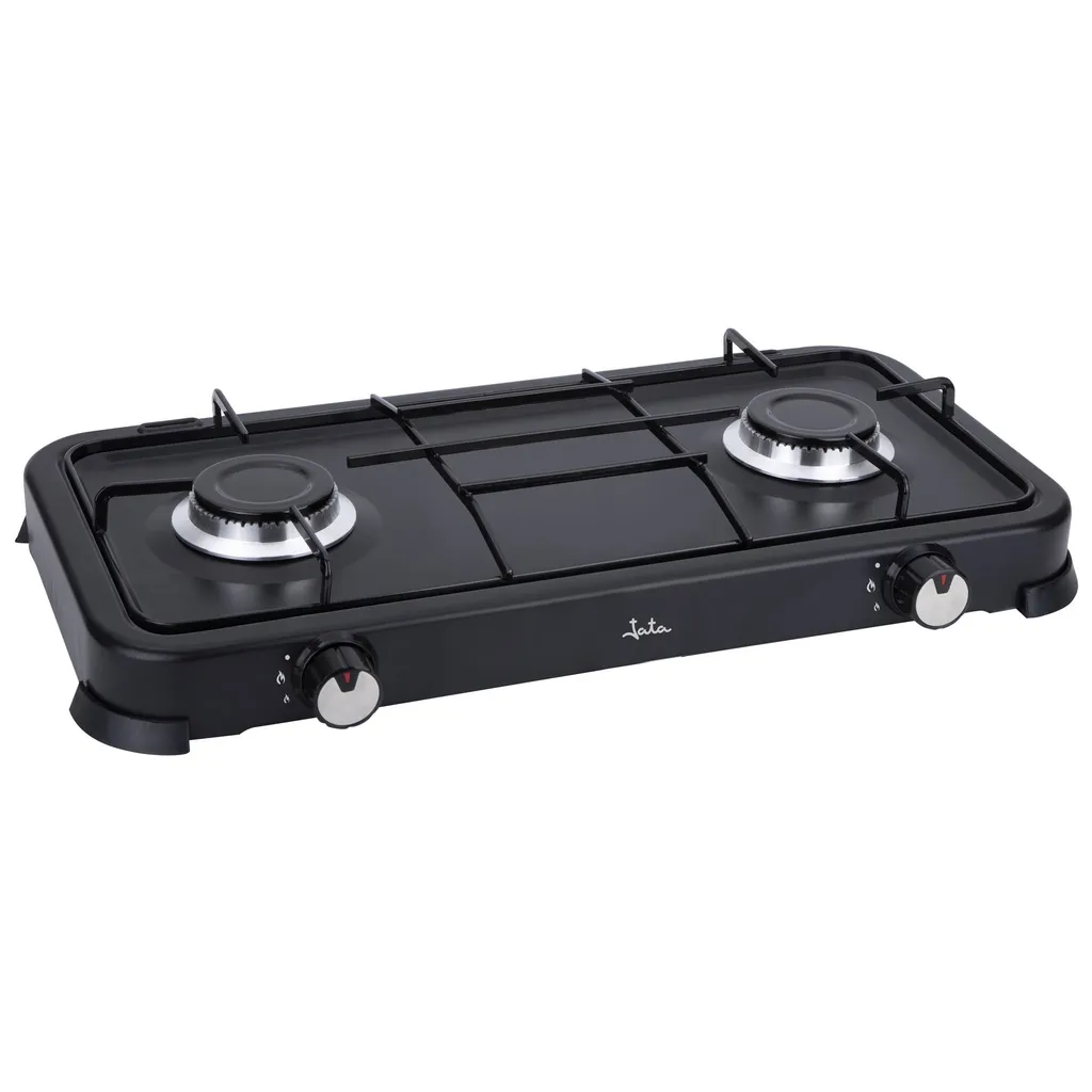 JATA JECG2702 Cooktop Black Worktop Gas Cooktop 2 Zone(s)