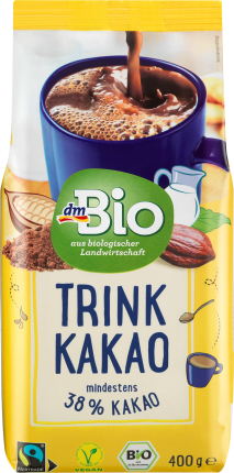 dmBio Cocoa, drinking chocolate, 400 g