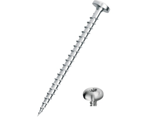Dresselhaus JD Plus universal screw pan head with I-star 4.5x60 mm galvanized, 100 pieces