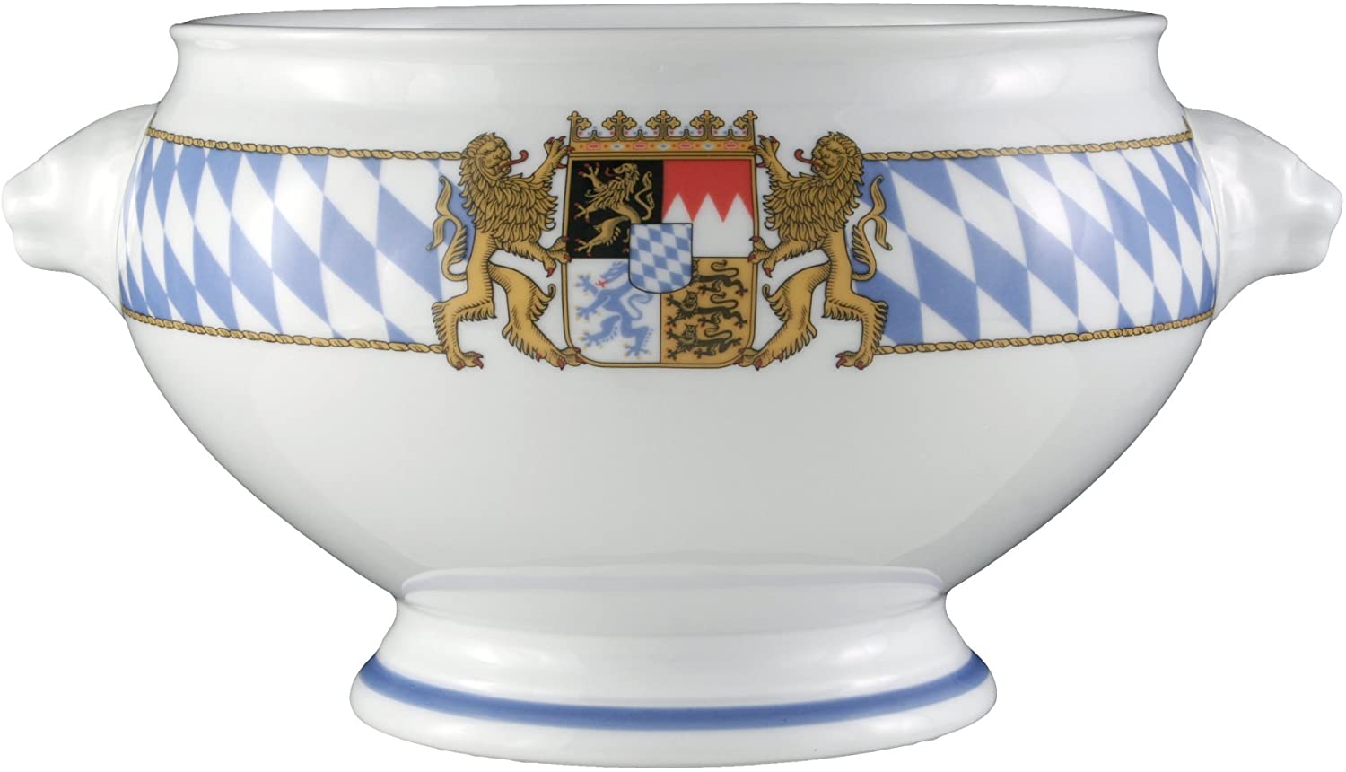 Seltmann Weiden 001.455459 Compact Bayern Lion\'s Head Terrine / Soup Terrine without Lid 3.0 L Porcelain