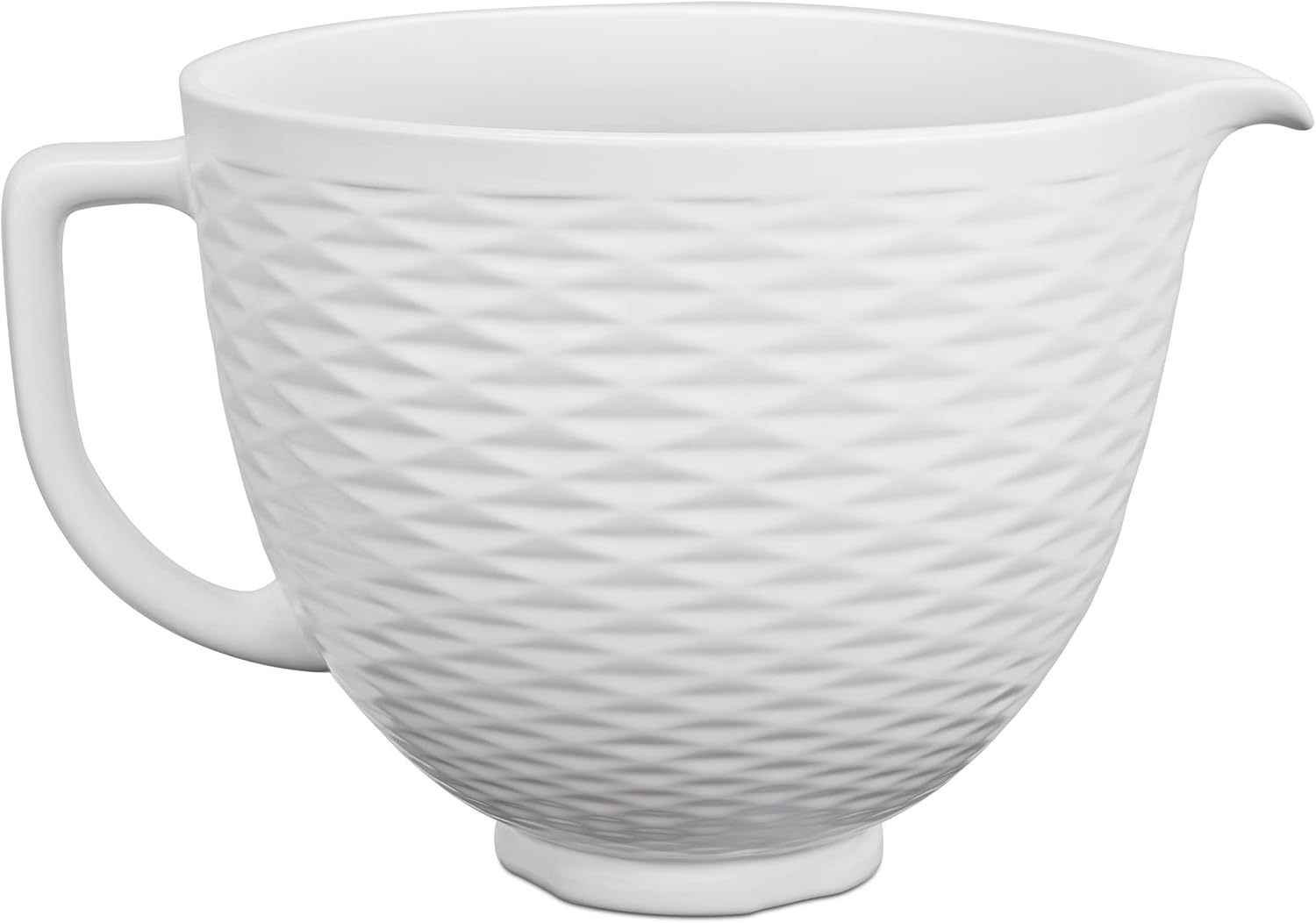KitchenAid Ceramic Bowl KSM2CB5TLW 4.5-5L Tilt Head Stand Mixer White Chocolate Textured