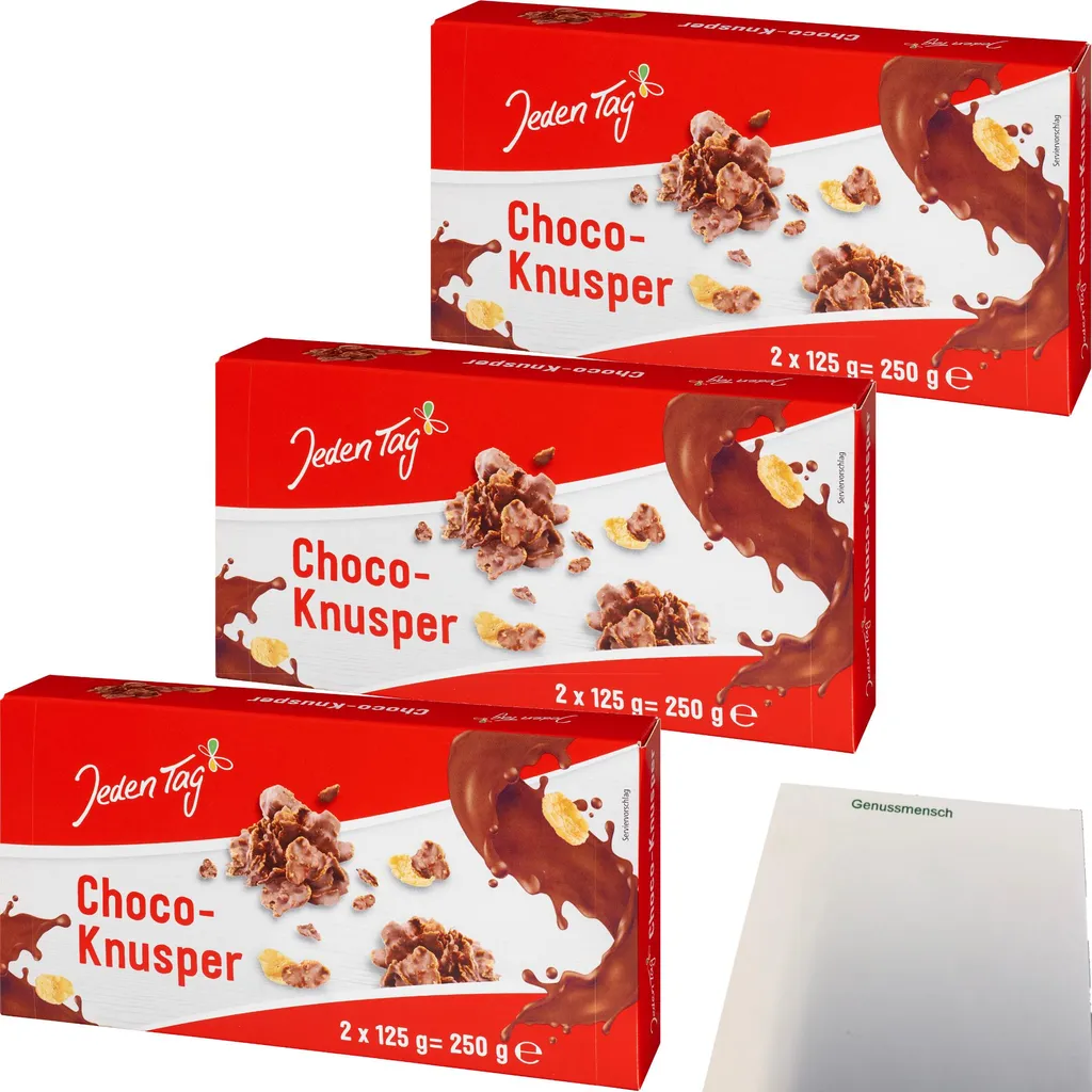 Everyday Choco Crispy Flakes 3-pack (3 x 250g pack) + usy block