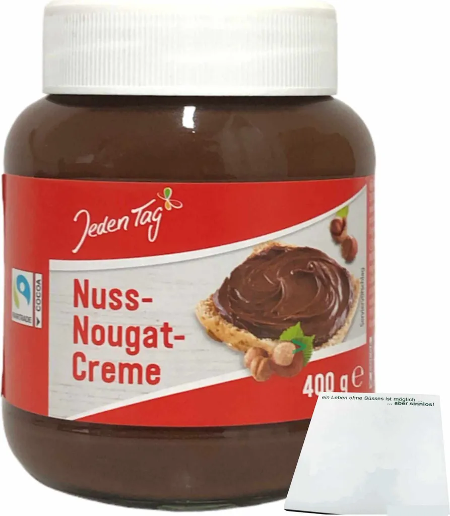 Every day nut-nougat cream (400g jar) + usy block