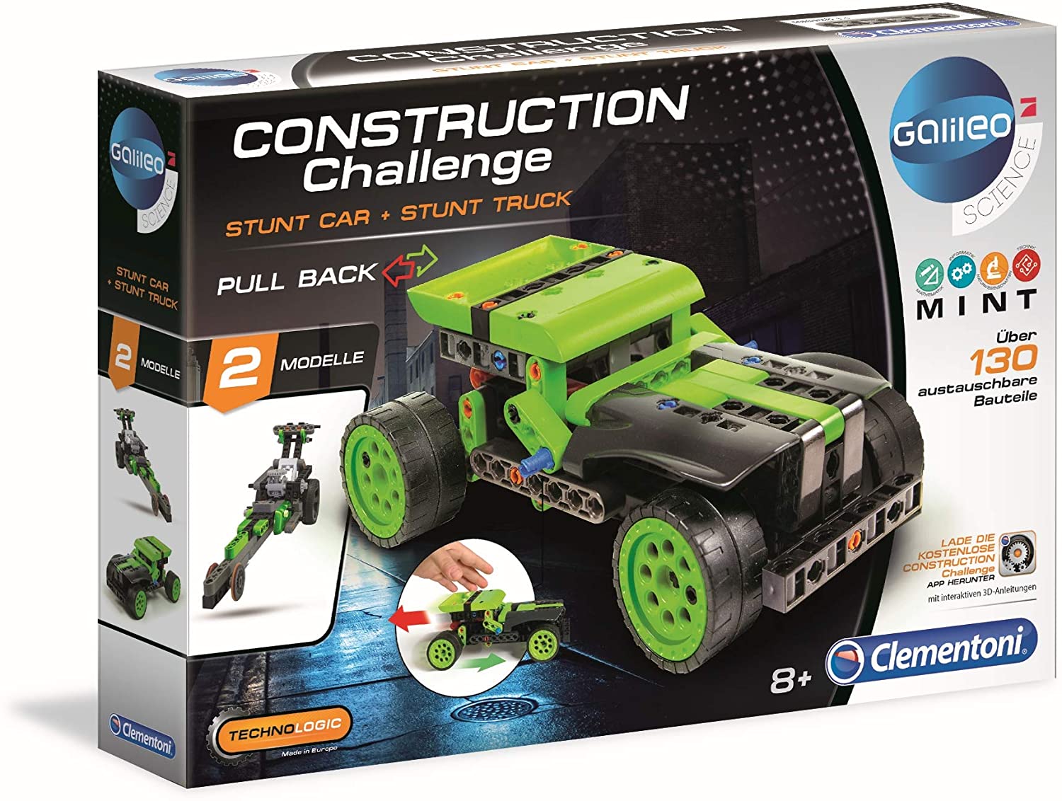 Clementoni 59161 Galileo Construction Challenge-Hot-Rod Vehicle Experiment 