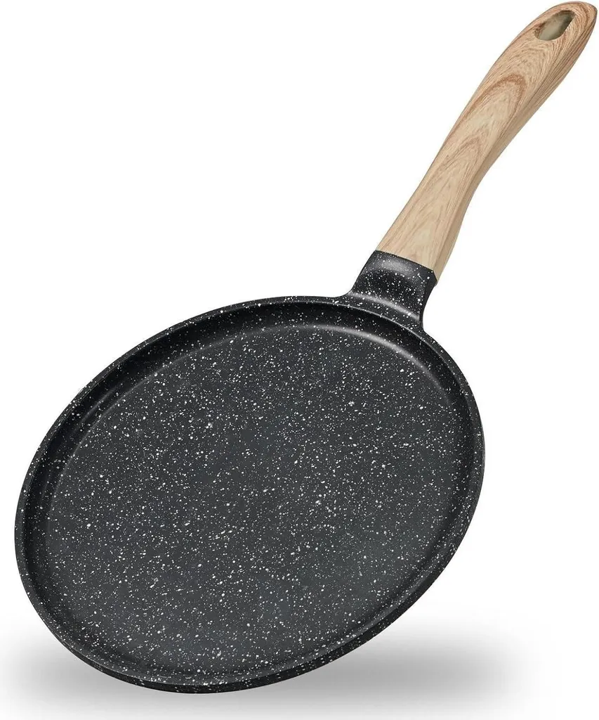 sonstige JEETEE Crepe Pan 28cm with Granite Non-Stick Coating and