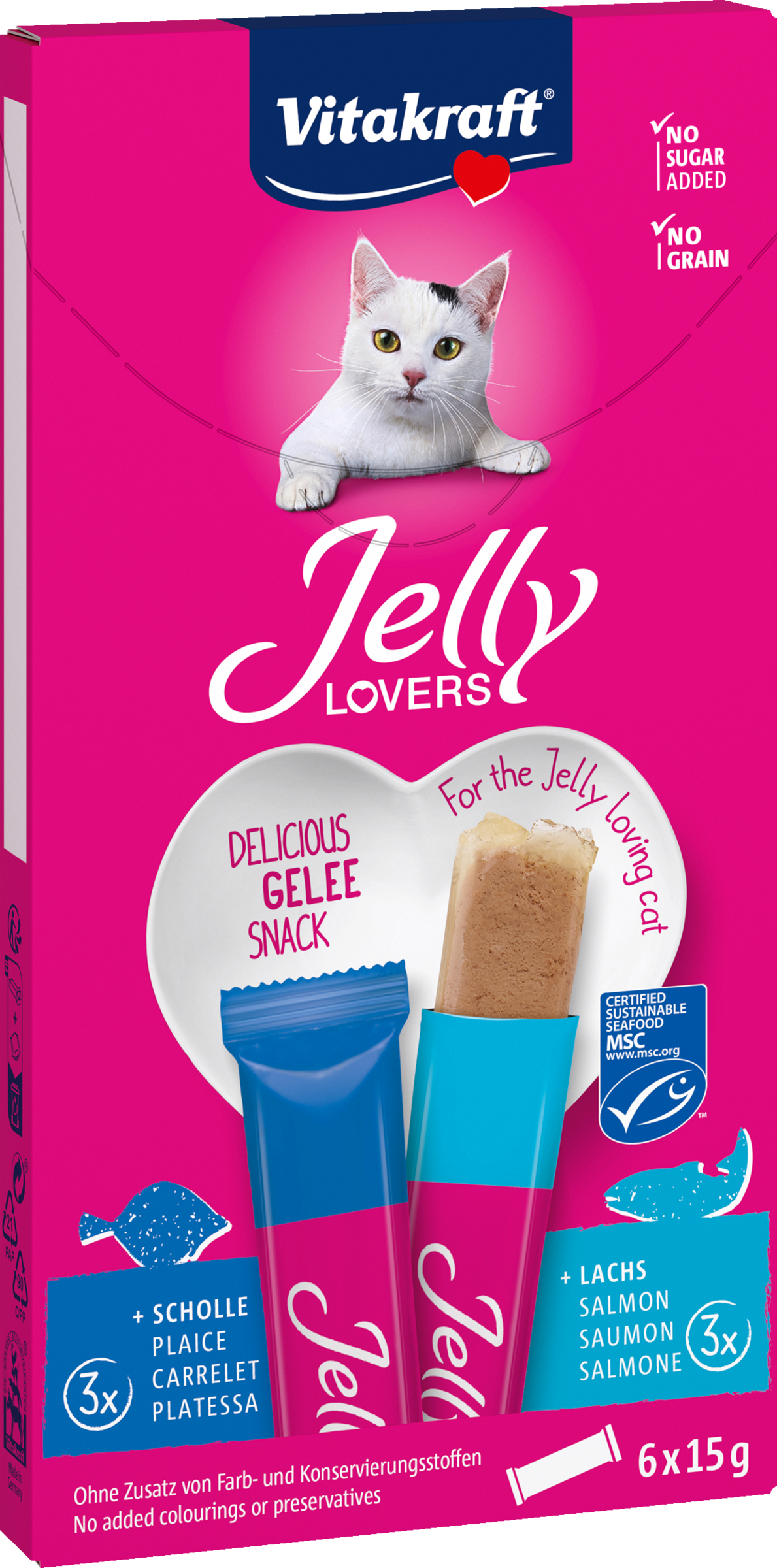 Vitakraft Jelly Lovers Snack Salmon & Plaice