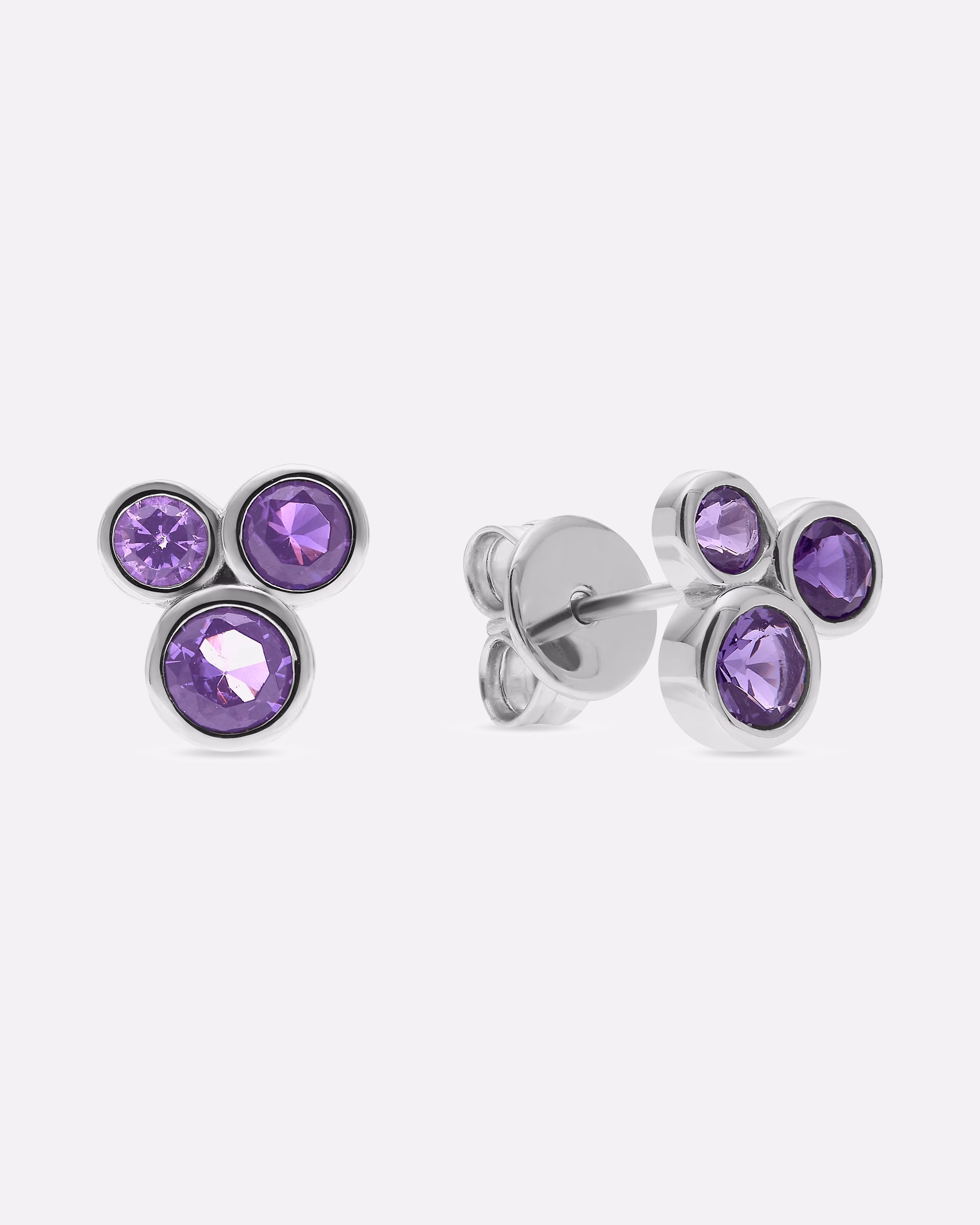Jette earring stud earrings 925 silver, recycled