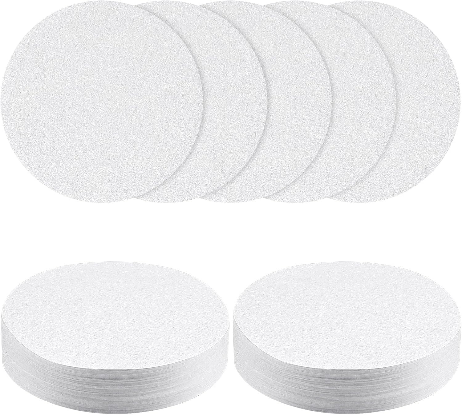 HOTUT Round Coffee Filter Paper, Pack of 100 Espresso Paper Filters, 51 mm Coffee Paper Filter Compatible with Many Coffee Makers - White