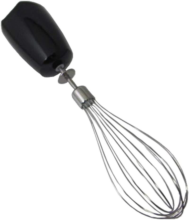 Braun stainless steel whisk attachment MQ 10 - hand blender accessory compatible with Braun MultiQuick hand blender with EasyClick system, black