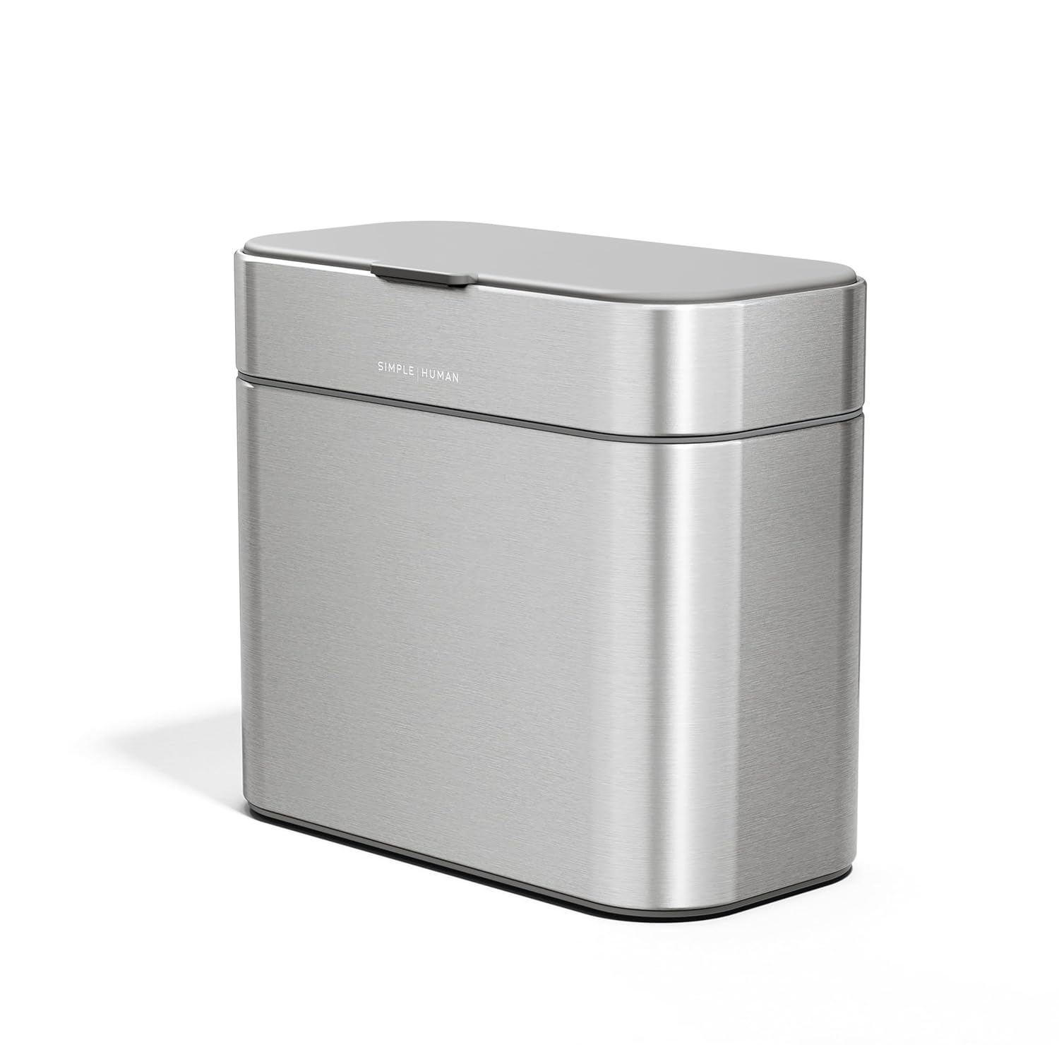 simplehuman CW1645 4 Liter Compost Caddy Kitchen Compost Bin with Lid Brushed Steel 5 Year Warranty