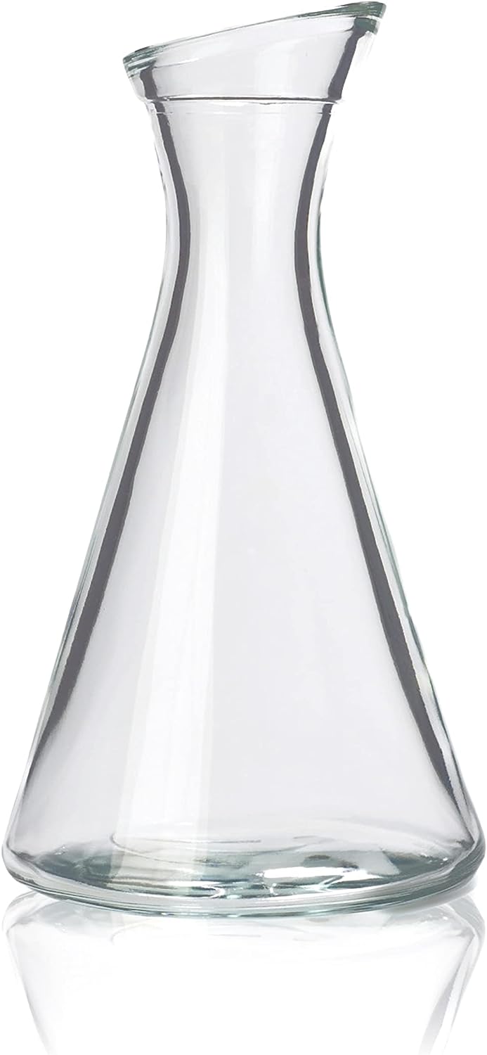 Stölzle Lausitz Stölzle Oberglas Glass Carafe Pisa / Set of 12 Small Carafe 0.3 L with Slant Neck / High-Quality Carafe Glass Suitable as a Water Carafe for Lemonade, Wine Carafe