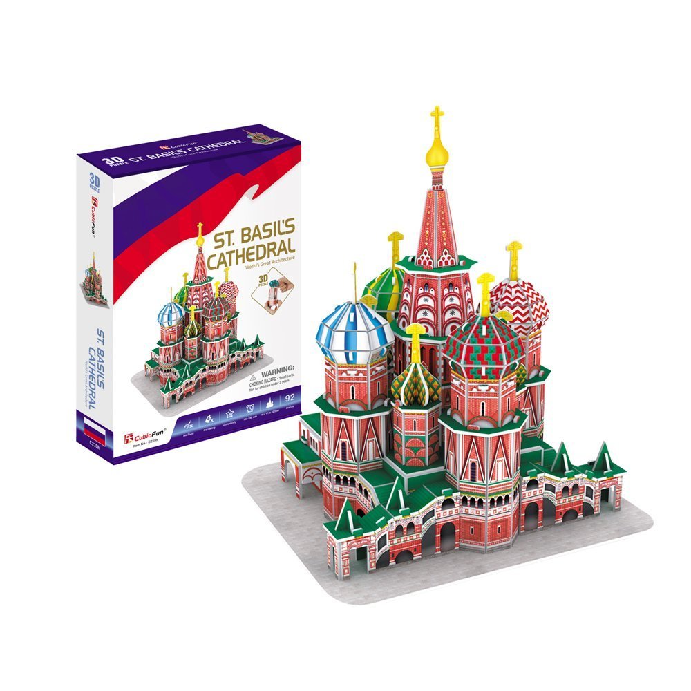 CubicFun Jigsaw Puzzle – 3D Jigsaw Puzzle 92 – Basilius Cathedral – difficulty: 4, 8