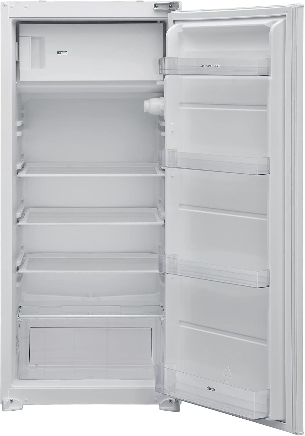 Respekta Built-in Fridge with Freezer Compartment 122 cm / 187 L Net Capacity / Interchangeable Door Hinge / Automatic Shut-Off of the Fridge Compartment / Quick Freeze Function / KS1224 / Max. 38 dB