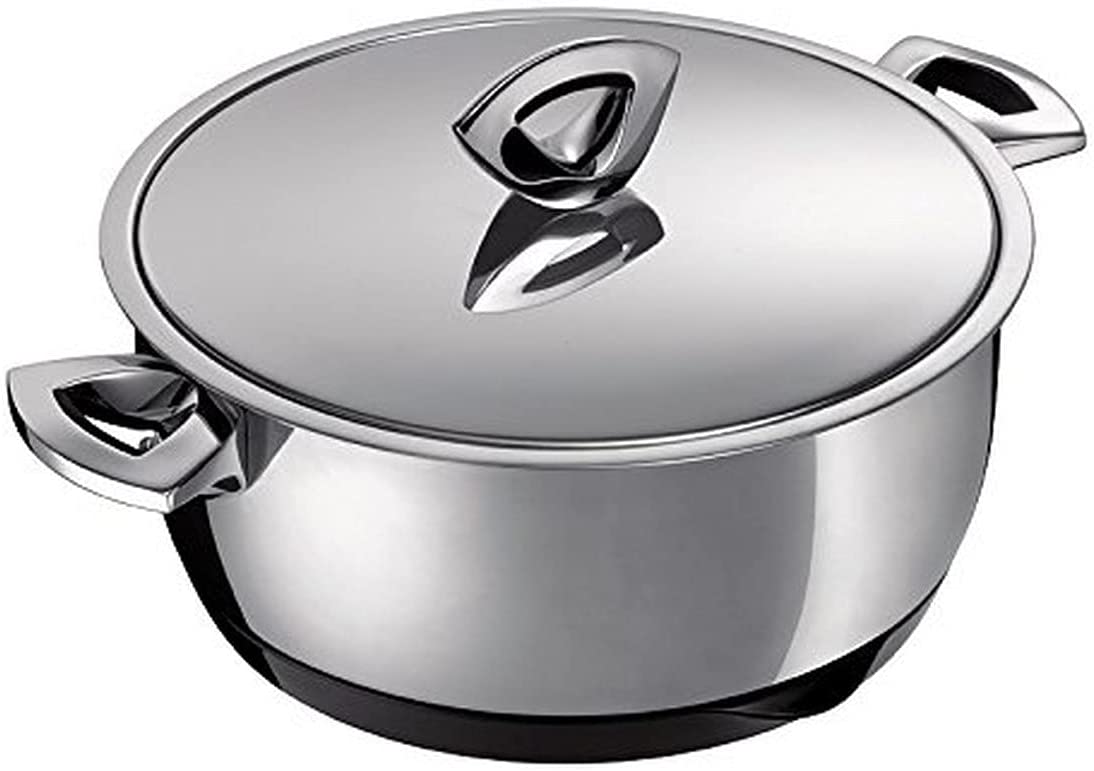 Kuhn Rikon 30451 Durotherm Chrome Cookware Pot Saucepan Double Wall 2.0 Litres / 18 cm
