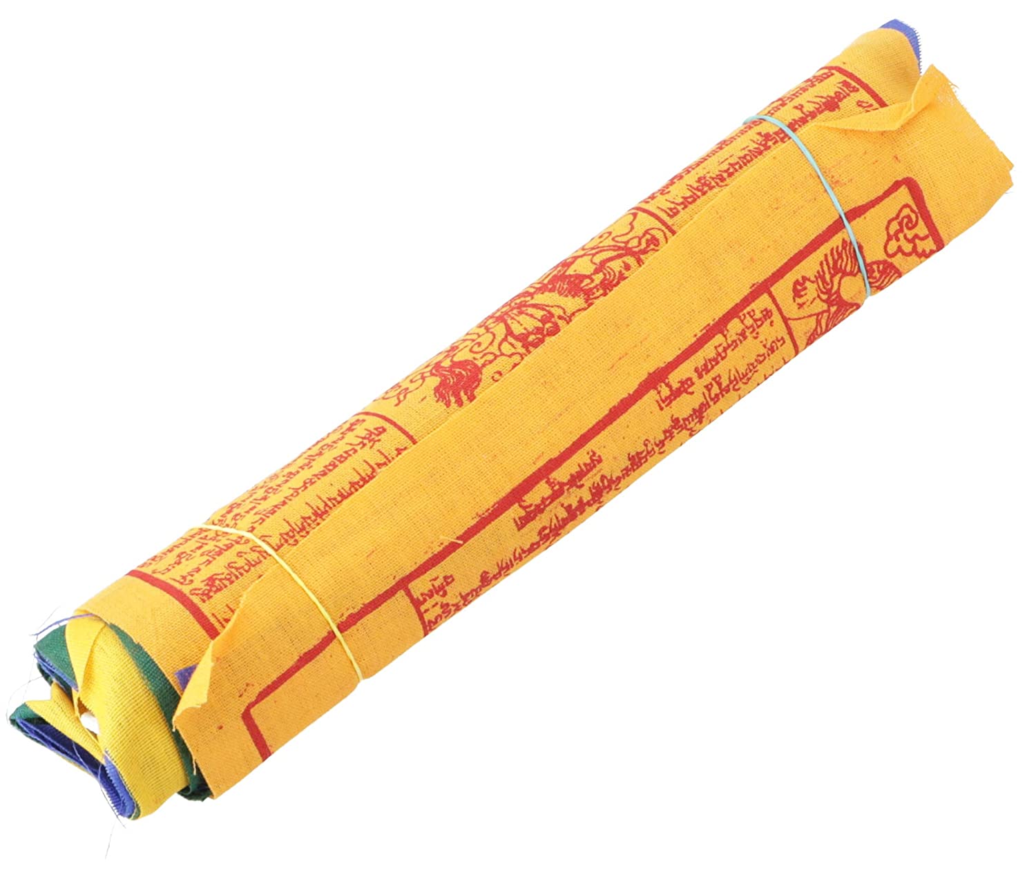 Guru-Shop GURU SHOP Tibetan Prayer Flags in Various Lengths - 10 Pennants / Cotton Length 2 m (Bunting 16 x 16 cm)