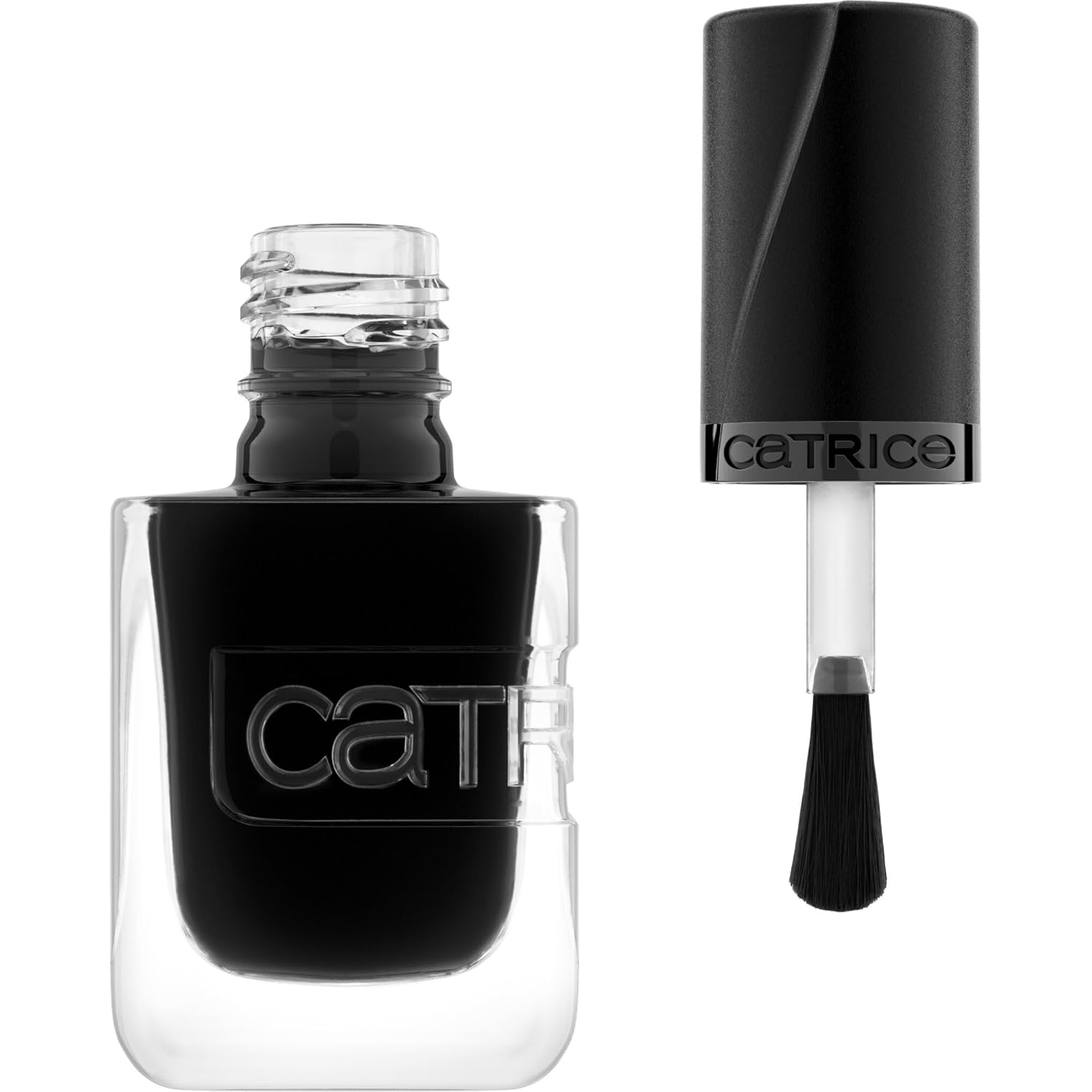 Catrice Gel Affair Nail Lacquer, Nail Polish, No. 037, Black, Long-Lasting, Easy to Remove, Glossy, Vegan, No Microplastic Particles, No Preservatives, No Perfume, Pack of 1 (10.5 ml)