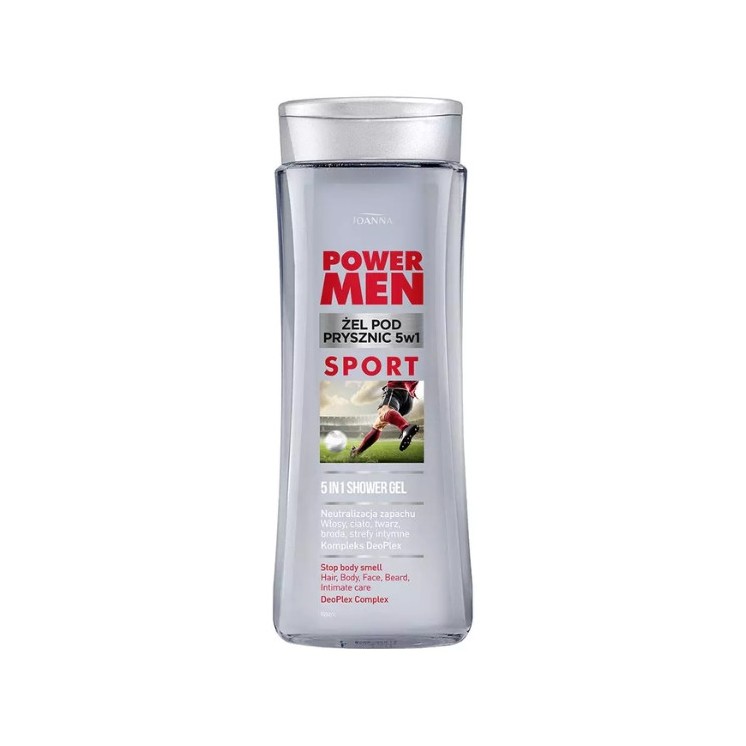 Joanna POWER MEN Shower Gel 5in1 SPORT DeoPlex complex 300 ml