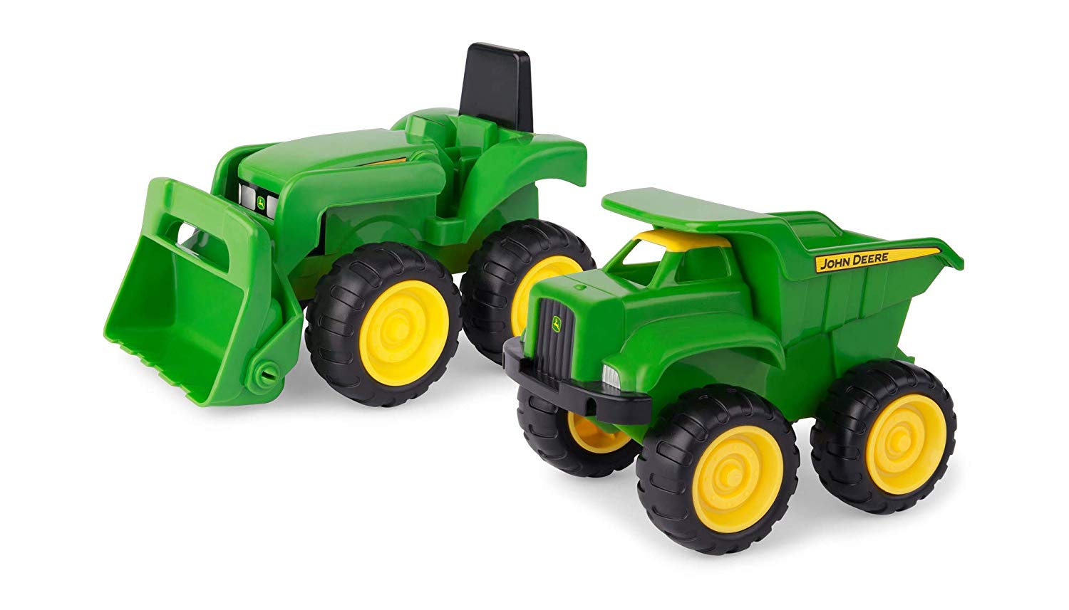 Tomy John Deere Mini Sandbox Tractor And Dump Truck Set