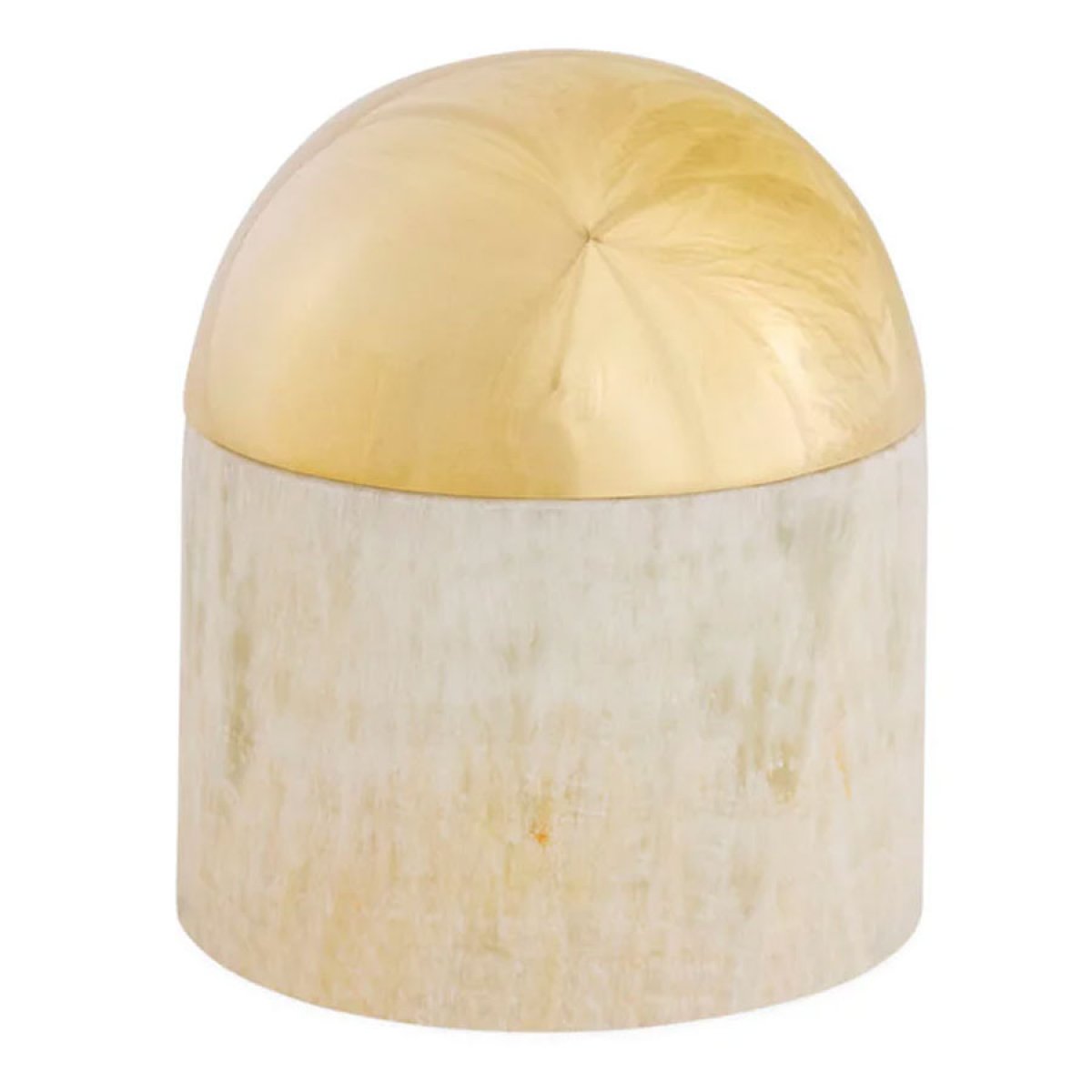 Jonathan Adler Globo can, green onyx and brass (small