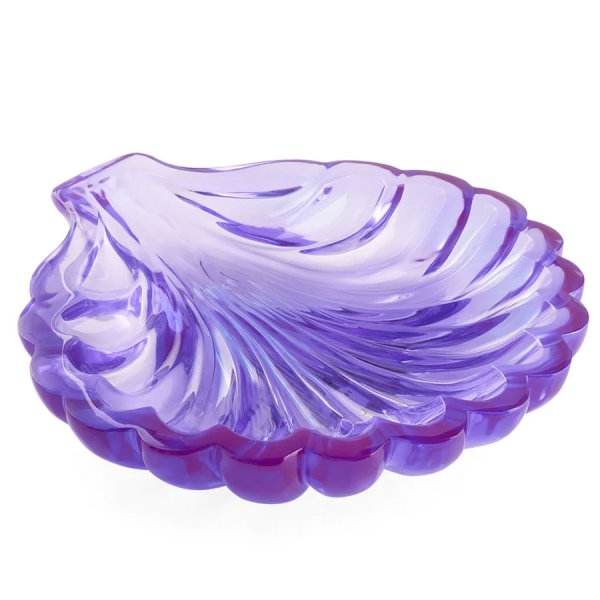 Jonathan Adler Giant Acrylic Scallop Bowl Purple