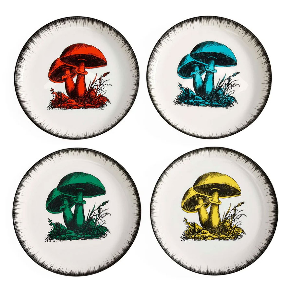 Jonathan Adler Small Plates Botanist Mushroom Canapé Plate