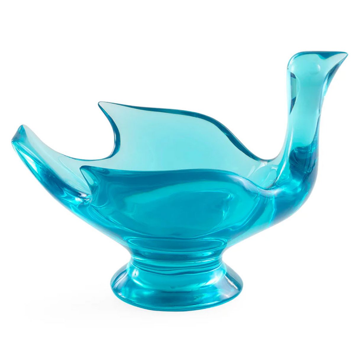 Jonathan Adler Acrylic Bird Bowl, Turquoise