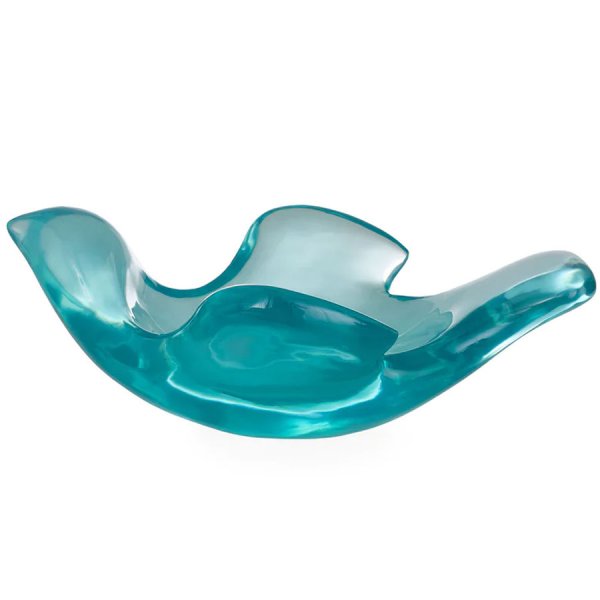 Jonathan Adler Bowl Giant Acrylic Bird Bowl Turquoise