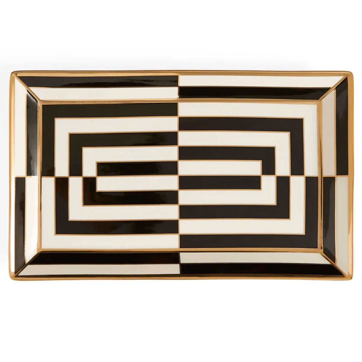 Jonathan Adler Serving Platter Bowl Tray Op Art